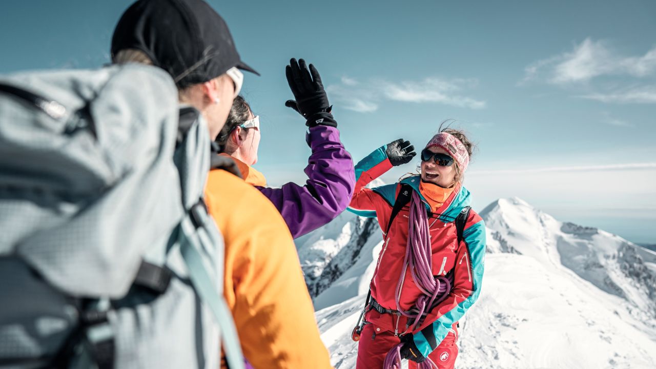 Wallis, Sommer, Berg, Schnee, Gipfel, Frau, Gruppe, Bergsteigen/Hochtouren